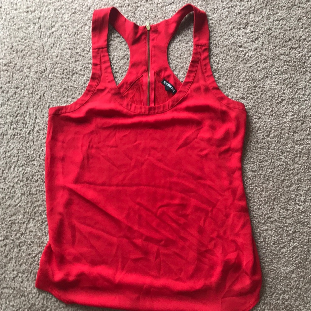 Red express tank top large